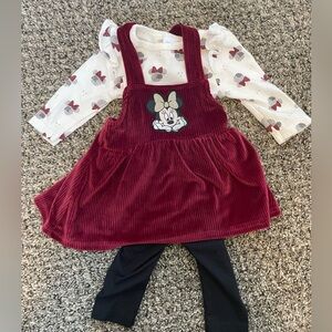Baby girl Mini Mouse outfit (0-3 months)